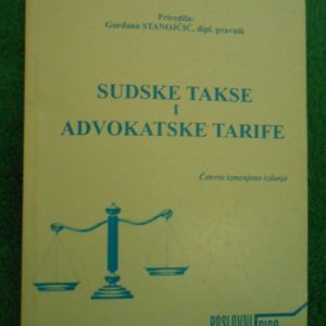 Sudske takse i advokatske tarife